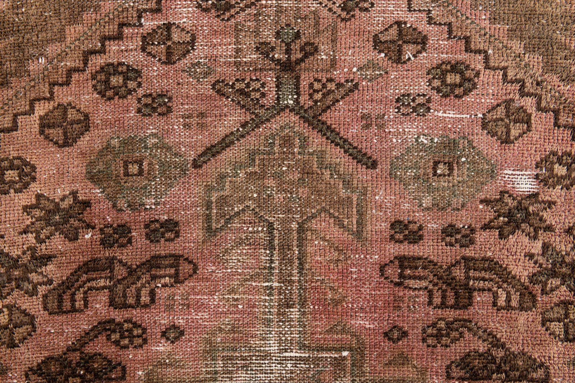 3' 5 x 5' 10 Hand Knotted Ultra Vintage Persian Wool Rug