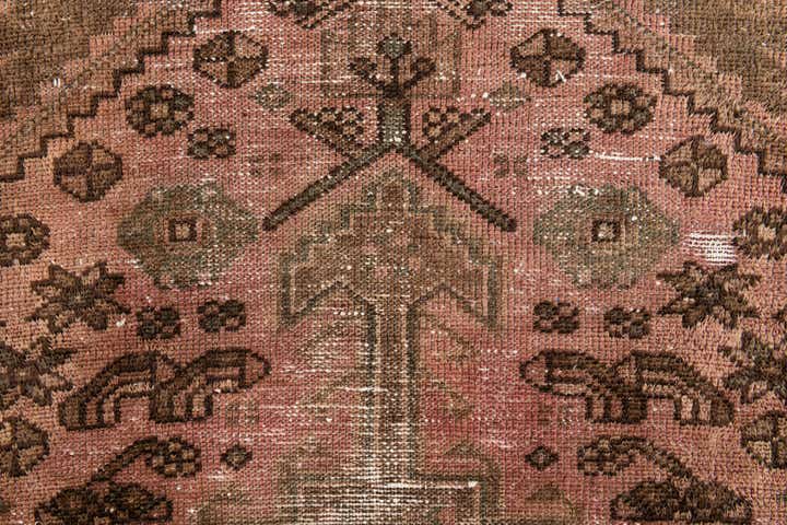 3' 5 x 5' 10 Hand Knotted Ultra Vintage Persian Wool Rug