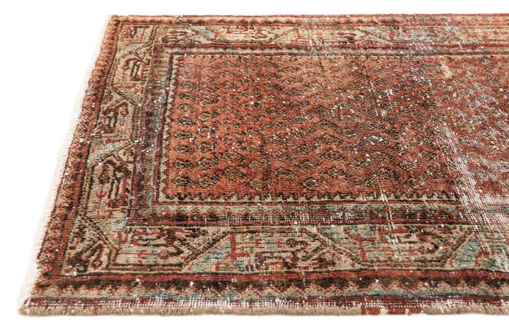 2' 9 x 4' 3 Hand Knotted Ultra Vintage Persian Wool Rug
