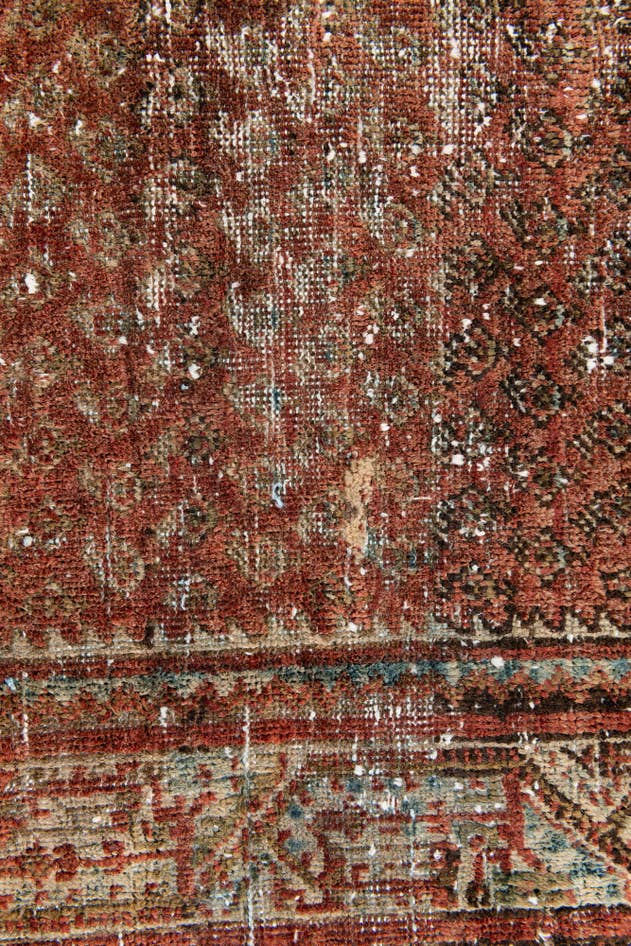 Detail image of 2' 9 x 4' 3 Hand Knotted Ultra Vintage Persian Wool Rug