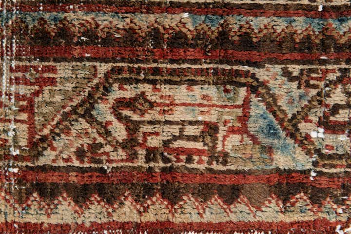 2' 9 x 4' 3 Hand Knotted Ultra Vintage Persian Wool Rug