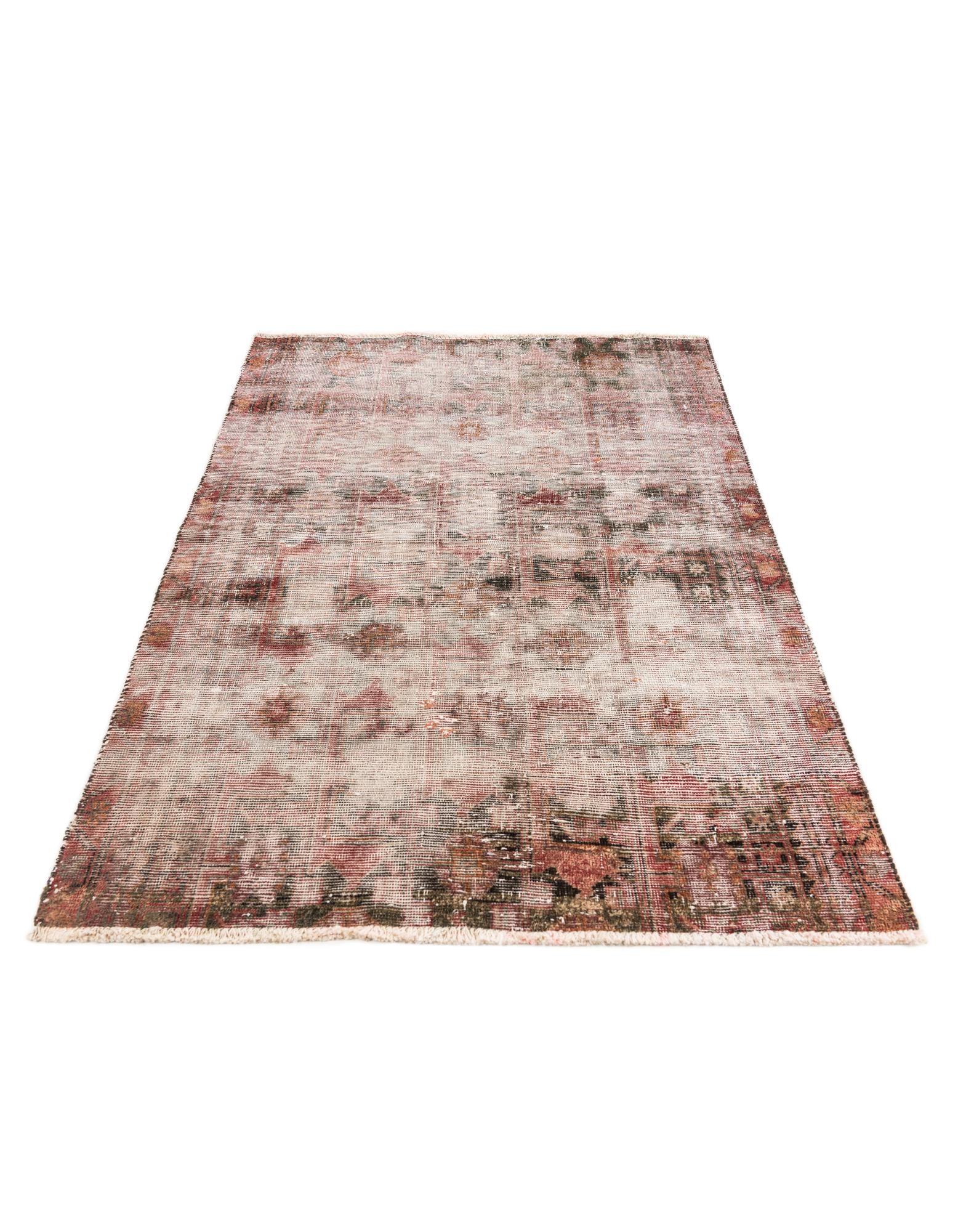 3' 6 x 4' 10 Hand Knotted Ultra Vintage Persian Wool Rug