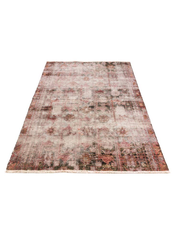 Detail image of 3' 6 x 4' 10 Hand Knotted Ultra Vintage Persian Wool Rug