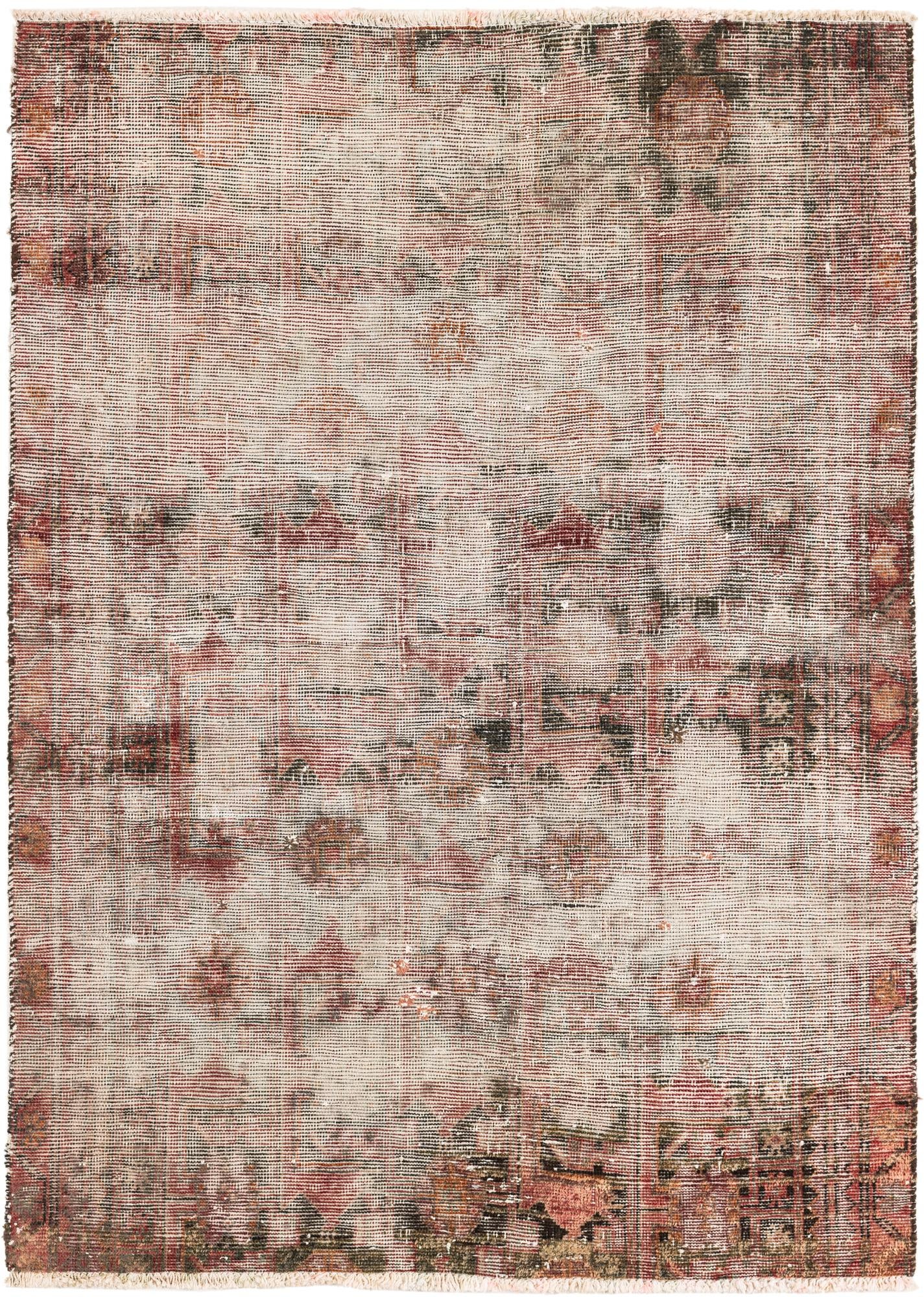 3' 6 x 4' 10 Hand Knotted Ultra Vintage Persian Wool Rug
