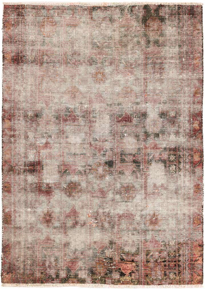 3' 6 x 4' 10 Hand Knotted Ultra Vintage Persian Wool Rug