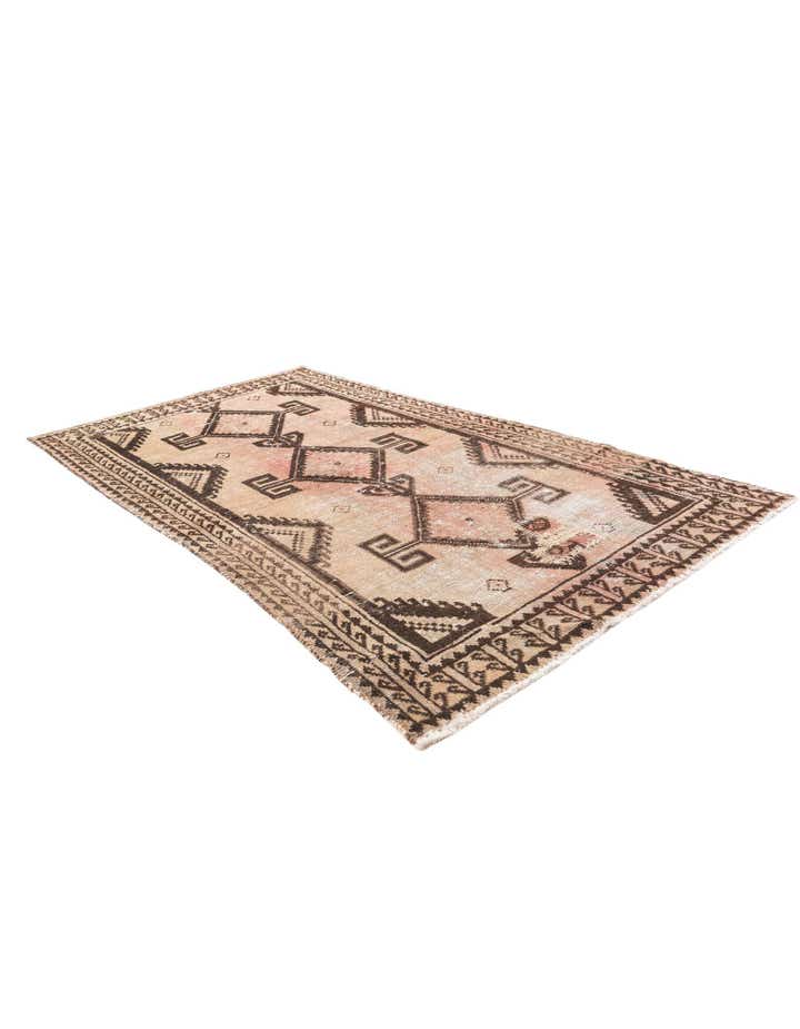 3' 7 x 6' 4 Hand Knotted Ultra Vintage Persian Wool Rug