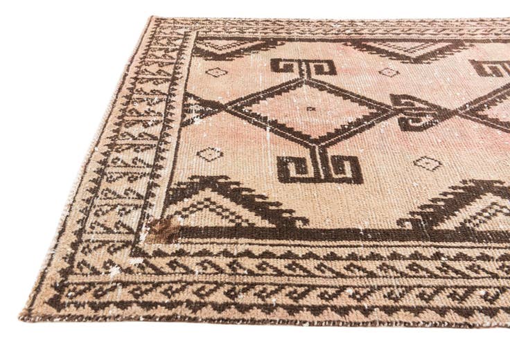 Detail image of 3' 7 x 6' 4 Hand Knotted Ultra Vintage Persian Wool Rug