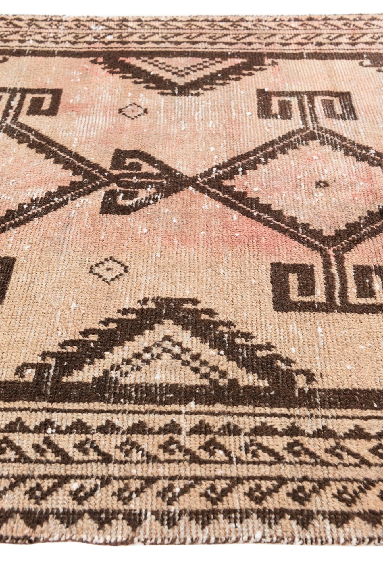 3' 7 x 6' 4 Hand Knotted Ultra Vintage Persian Wool Rug