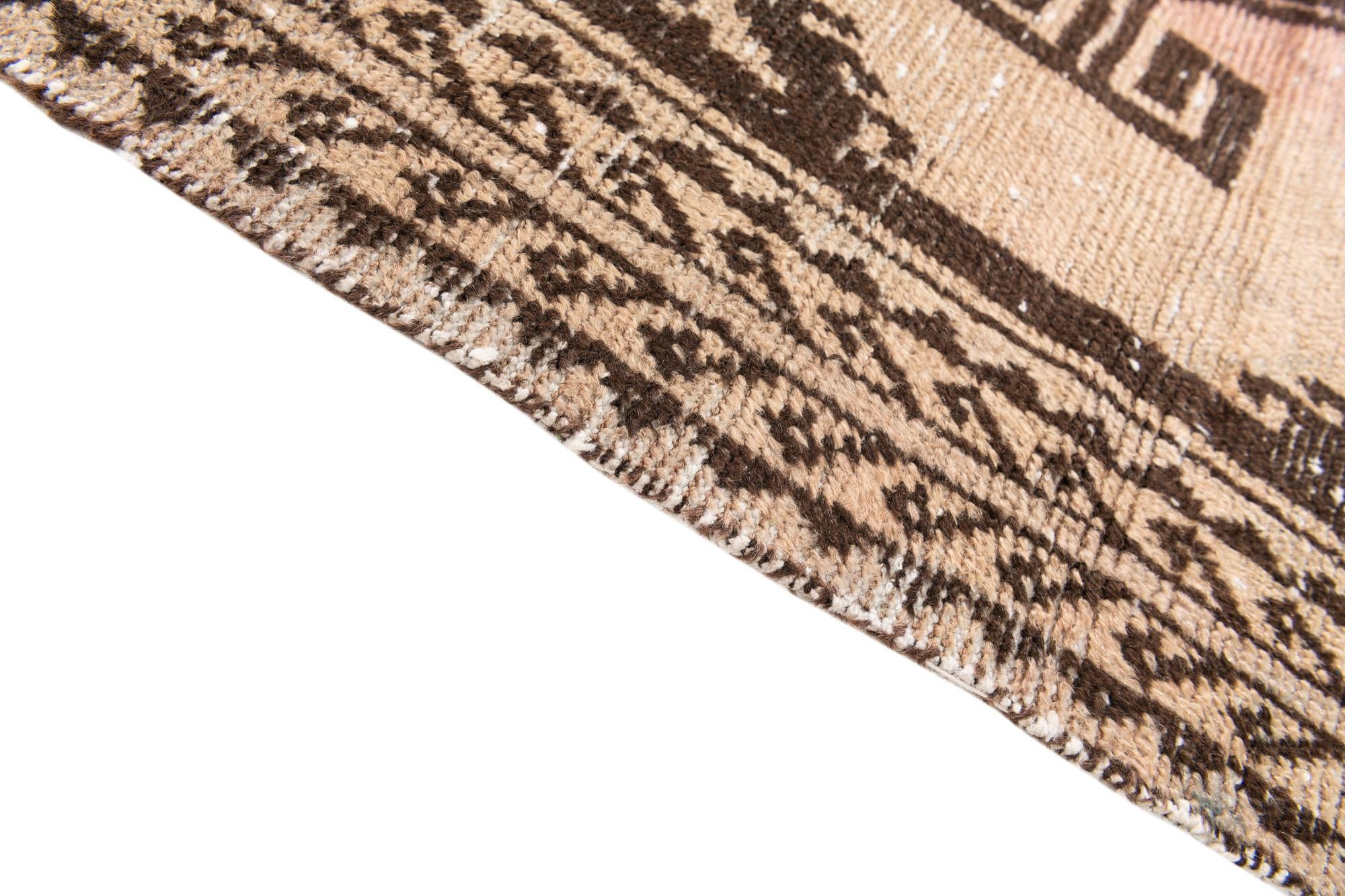 3' 7 x 6' 4 Hand Knotted Ultra Vintage Persian Wool Rug