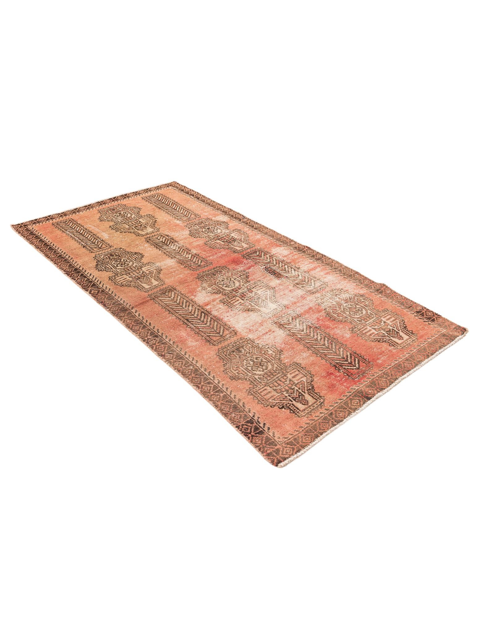 3' 5 x 6' 2 Hand Knotted Ultra Vintage Persian Wool Rug