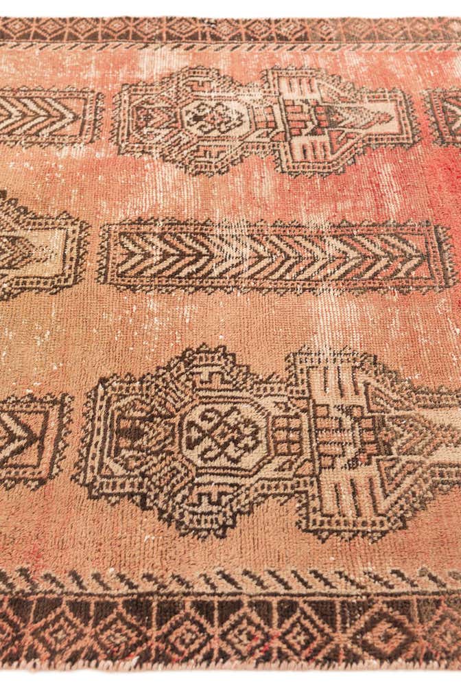 3' 5 x 6' 2 Hand Knotted Ultra Vintage Persian Wool Rug