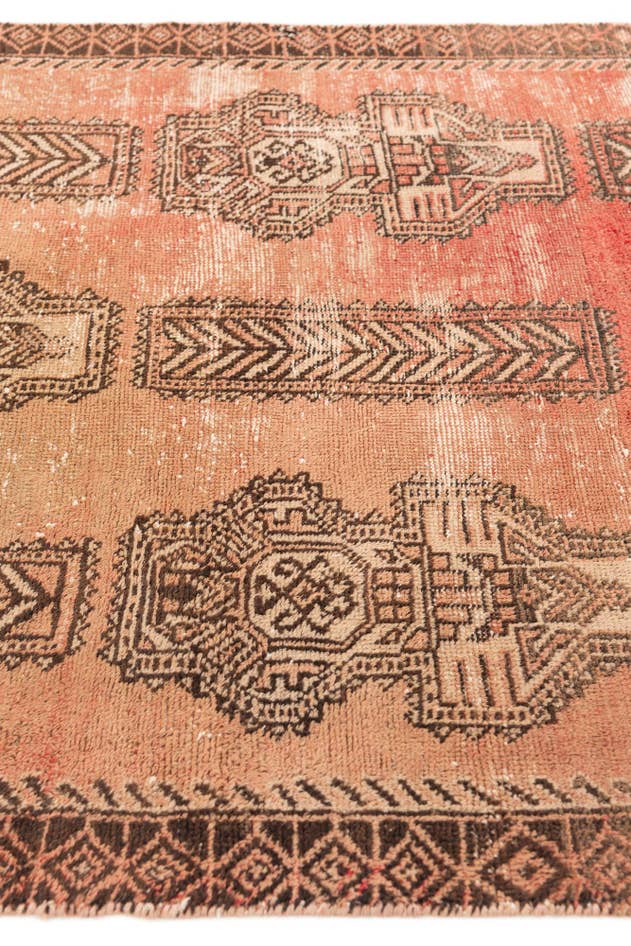 Detail image of 3' 5 x 6' 2 Hand Knotted Ultra Vintage Persian Wool Rug