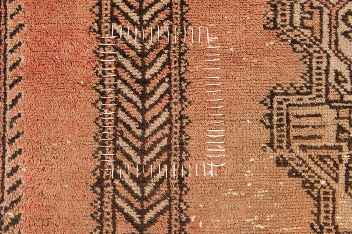 3' 5 x 6' 2 Hand Knotted Ultra Vintage Persian Wool Rug