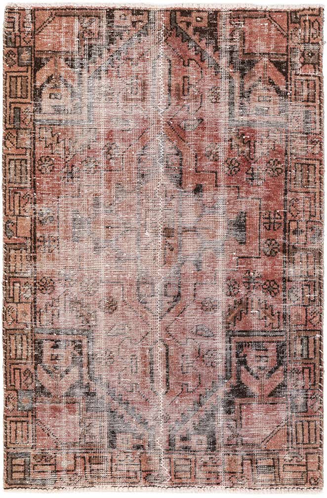 3' x 4' 6 Hand Knotted Ultra Vintage Persian Wool Rug