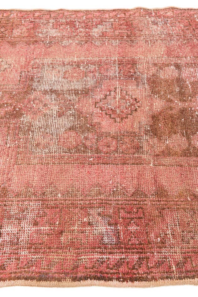 Detail image of 3' 5 x 6' 1 Hand Knotted Ultra Vintage Persian Wool Rug