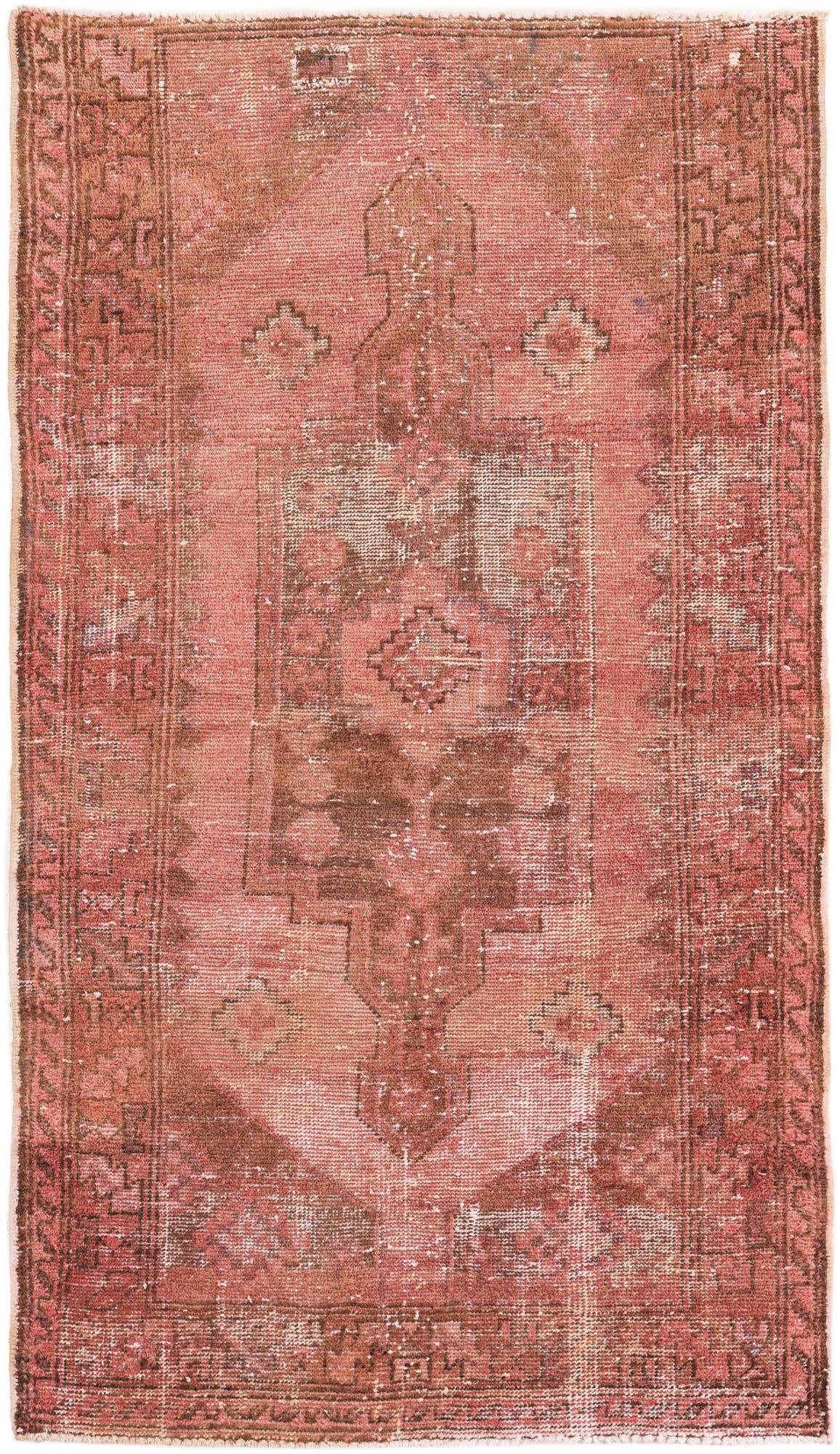 3' 5 x 6' 1 Hand Knotted Ultra Vintage Persian Wool Rug