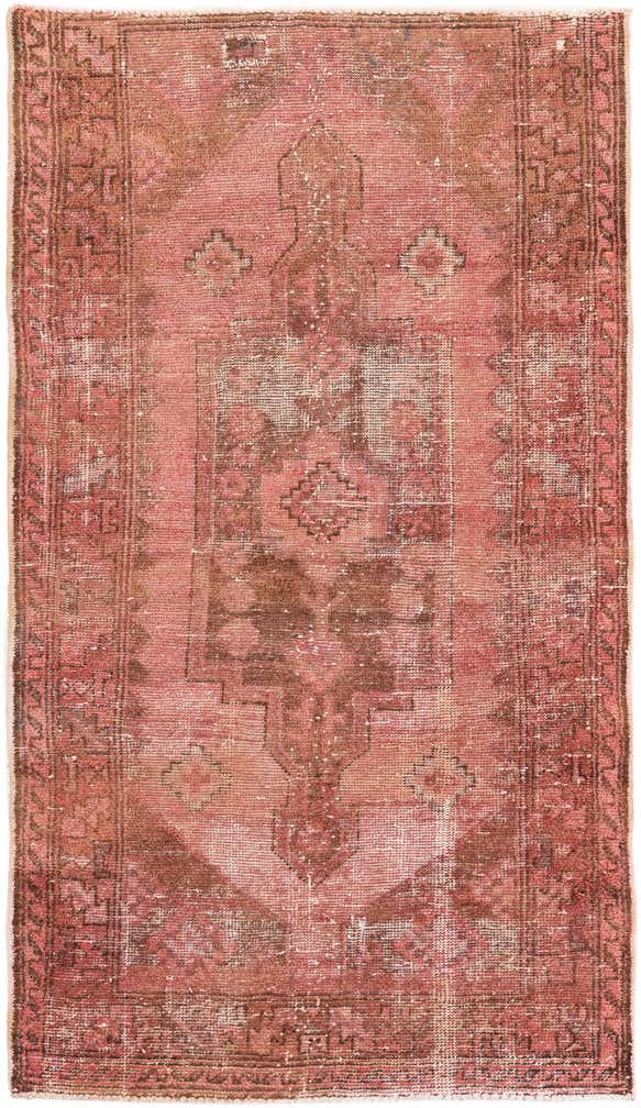 3' 5 x 6' 1 Hand Knotted Ultra Vintage Persian Wool Rug