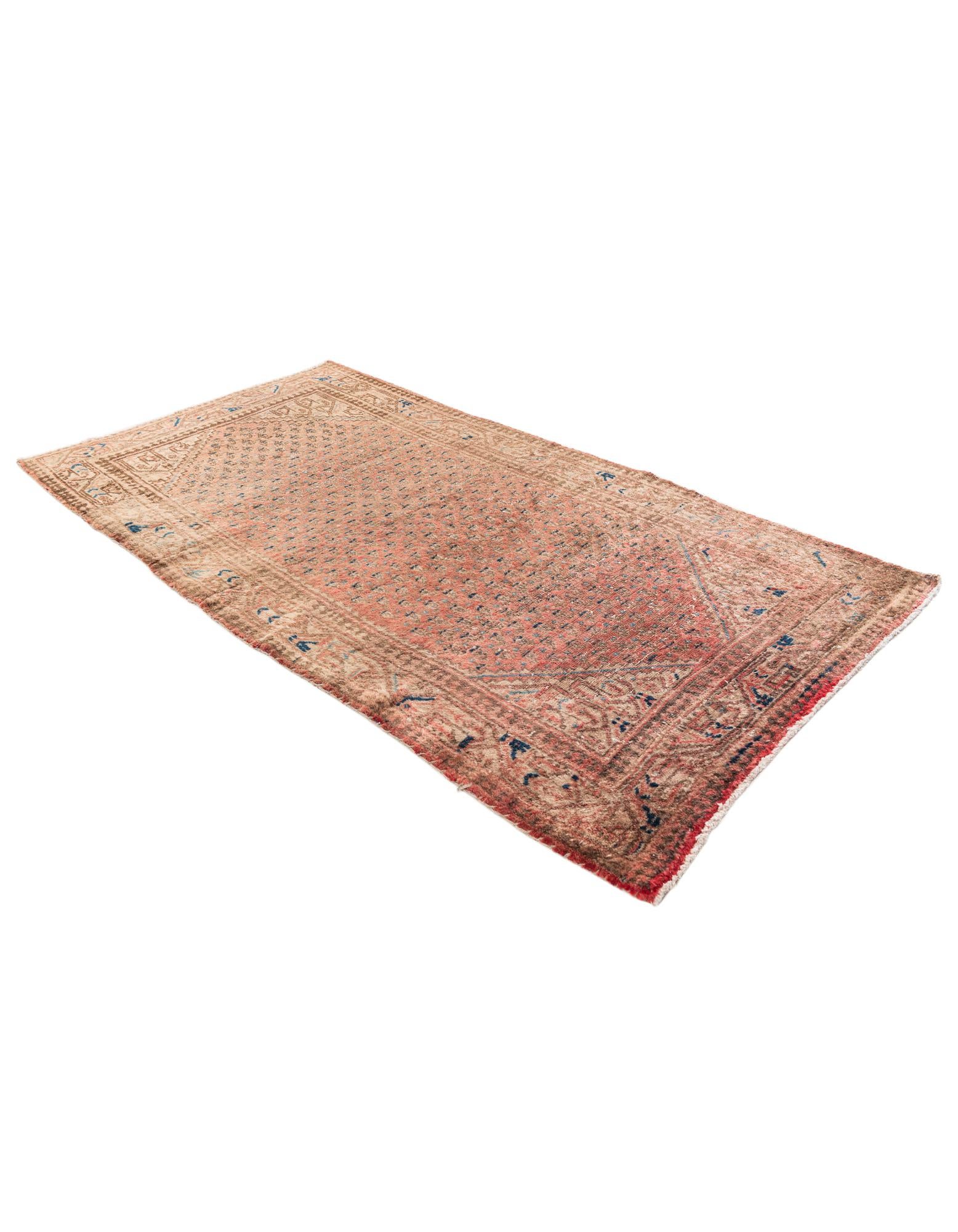 3' 6 x 6' 8 Hand Knotted Ultra Vintage Persian Wool Rug