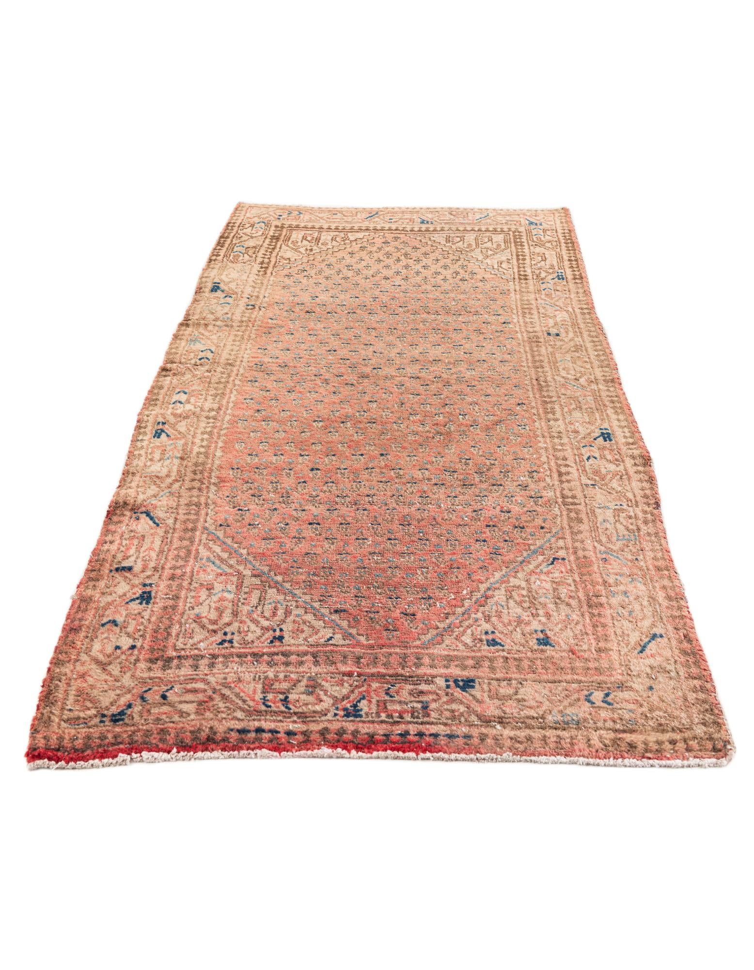 3' 6 x 6' 8 Hand Knotted Ultra Vintage Persian Wool Rug