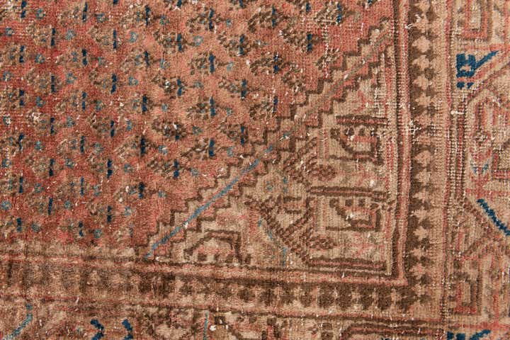 3' 6 x 6' 8 Hand Knotted Ultra Vintage Persian Wool Rug