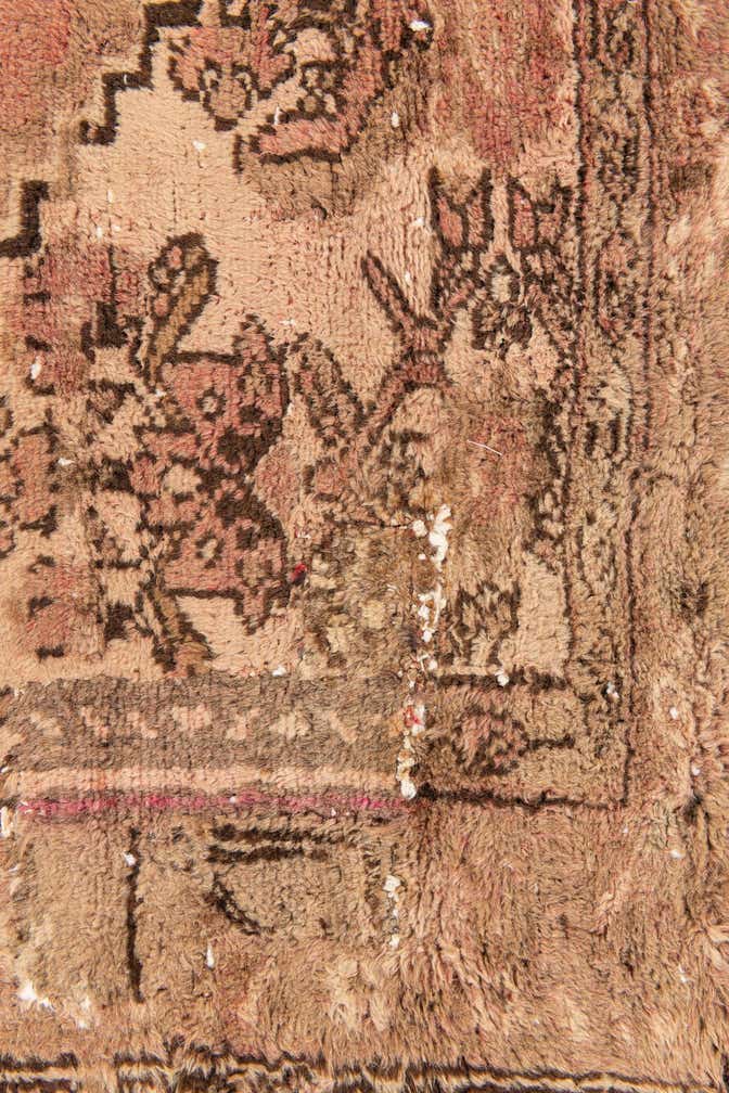 4' 4 x 6' 3 Hand Knotted Ultra Vintage Persian Wool Rug
