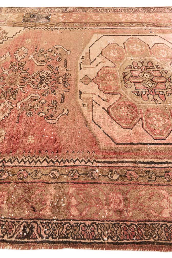 4' 4 x 6' 3 Hand Knotted Ultra Vintage Persian Wool Rug