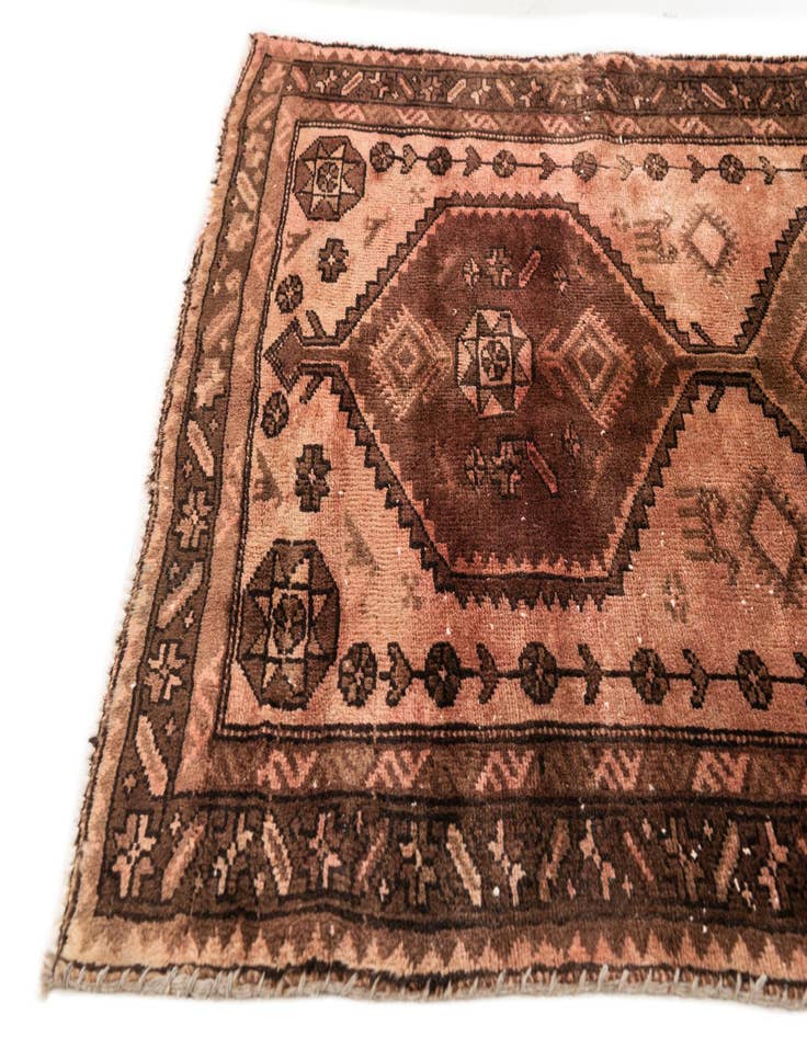 Detail image of 3' 5 x 5' 9  Hand Knotted Ultra Vintage Persian Wool Rug