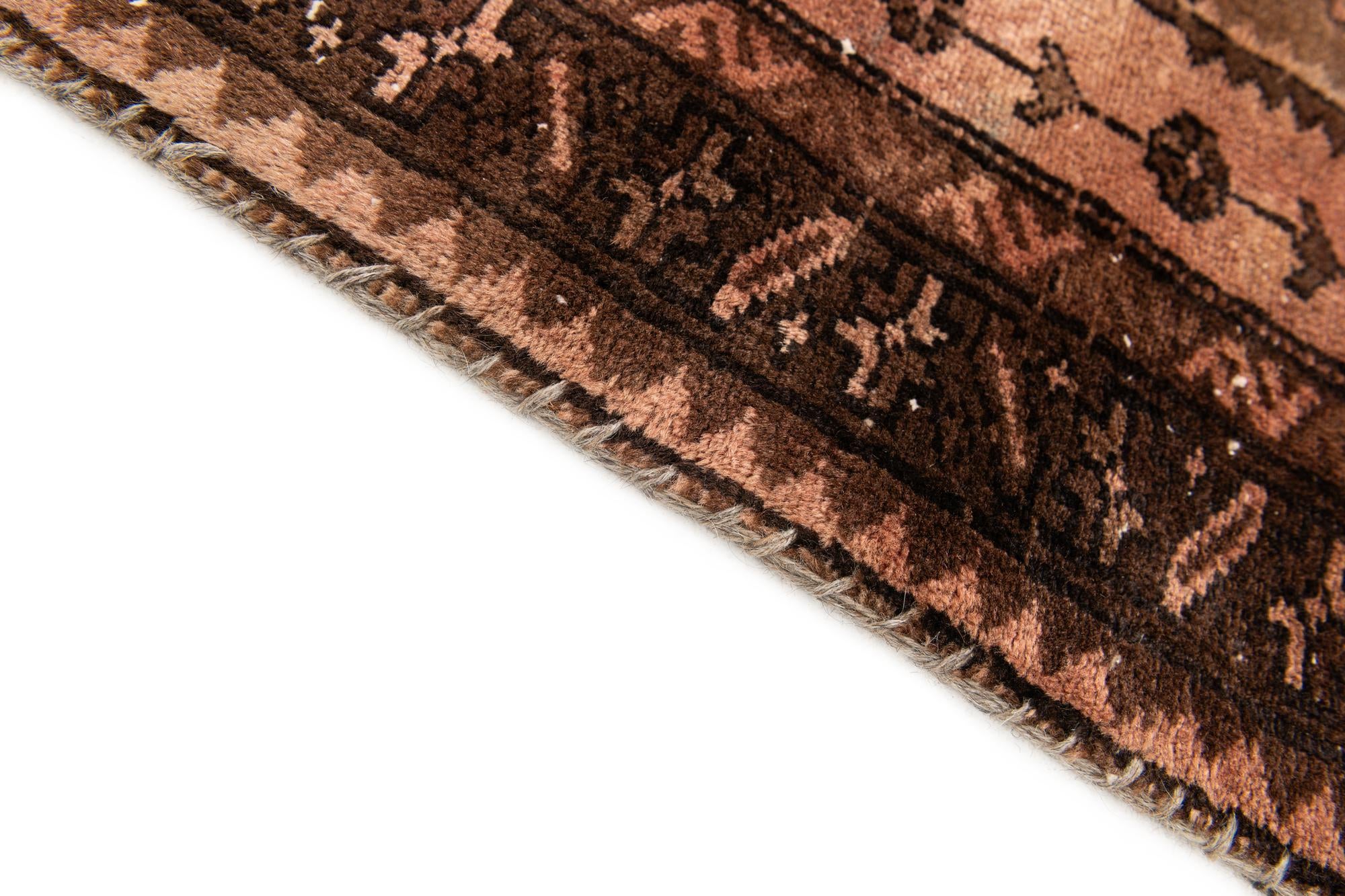 3' 5 x 5' 9 Hand Knotted Ultra Vintage Persian Wool Rug