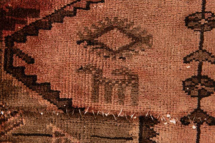 3' 5 x 5' 9 Hand Knotted Ultra Vintage Persian Wool Rug