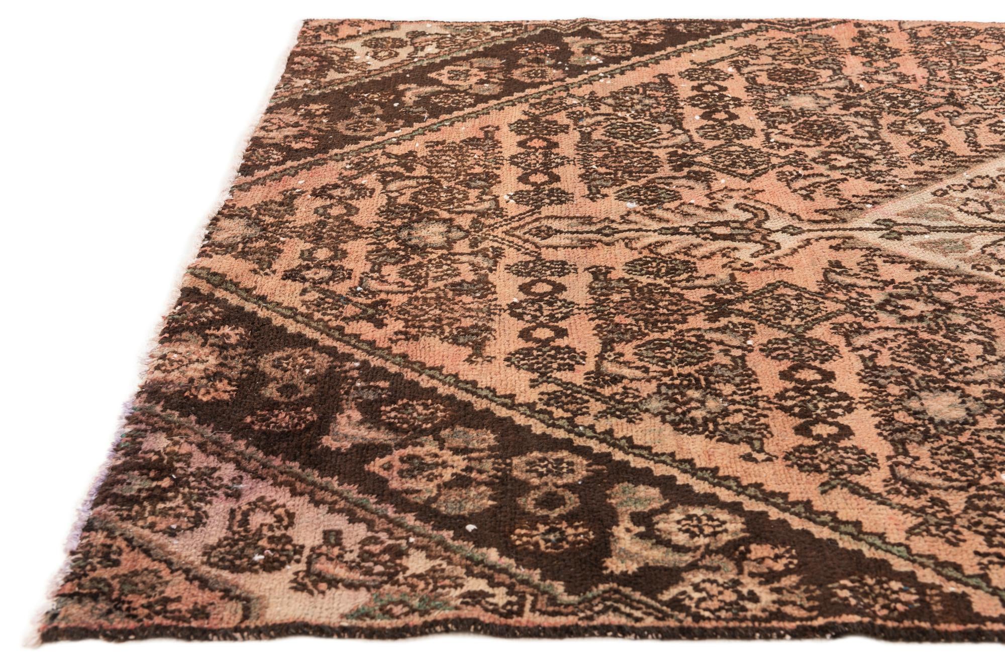 4' 4 x 7' 1 Hand Knotted Ultra Vintage Persian Wool Rug