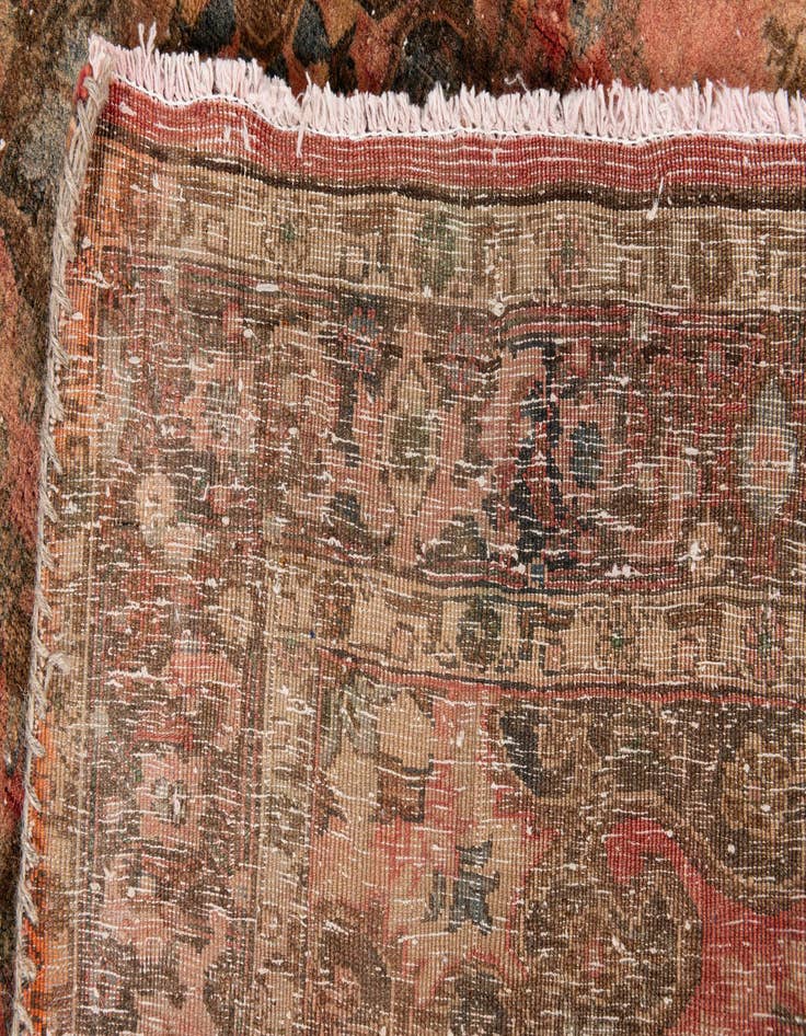 Detail image of 3' 7 x 5'  Hand Knotted Ultra Vintage Persian Wool Rug