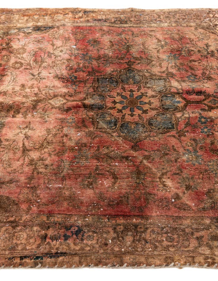Detail image of 3' 7 x 5'  Hand Knotted Ultra Vintage Persian Wool Rug