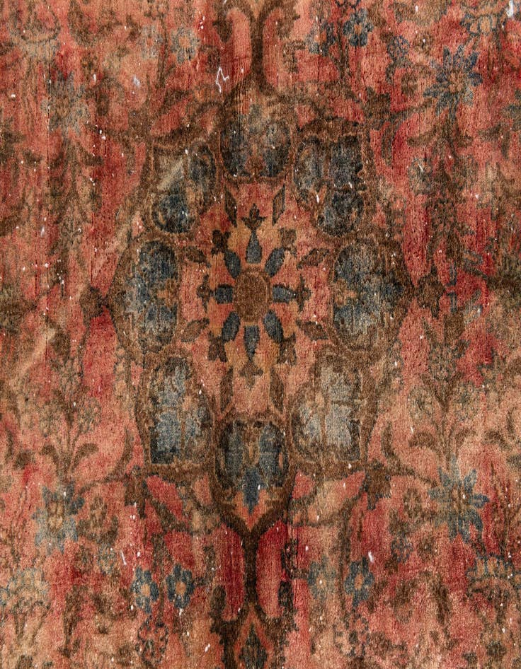 Detail image of 3' 7 x 5'  Hand Knotted Ultra Vintage Persian Wool Rug