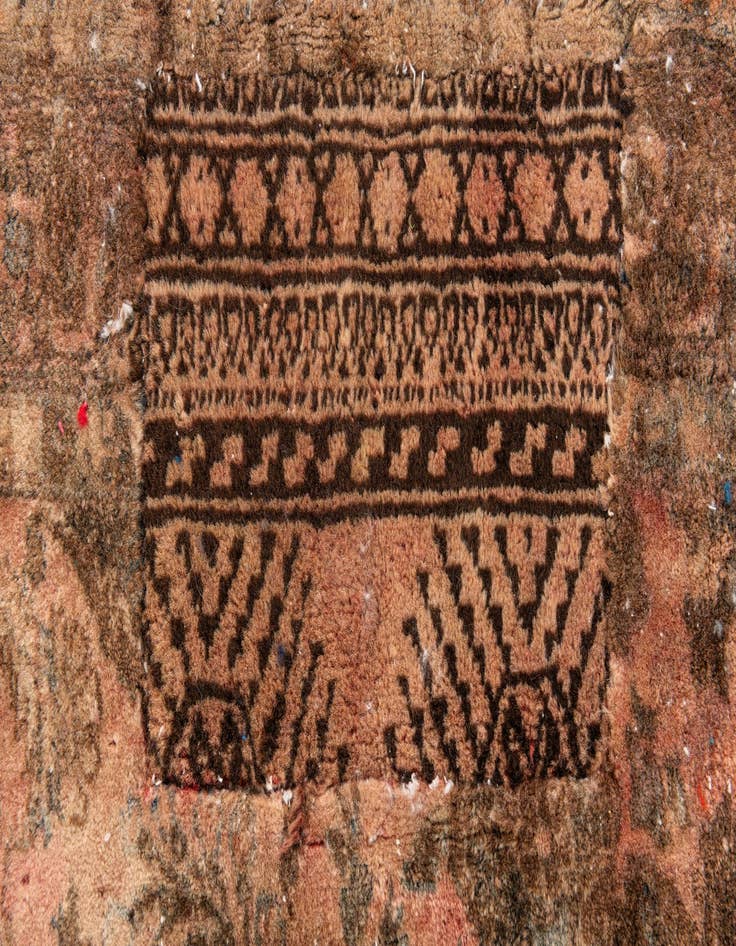 Detail image of 3' 7 x 5'  Hand Knotted Ultra Vintage Persian Wool Rug