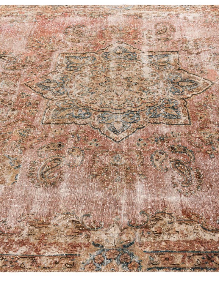 Detail image of 7' x 10' 10  Hand Knotted Ultra Vintage Persian Wool Rug
