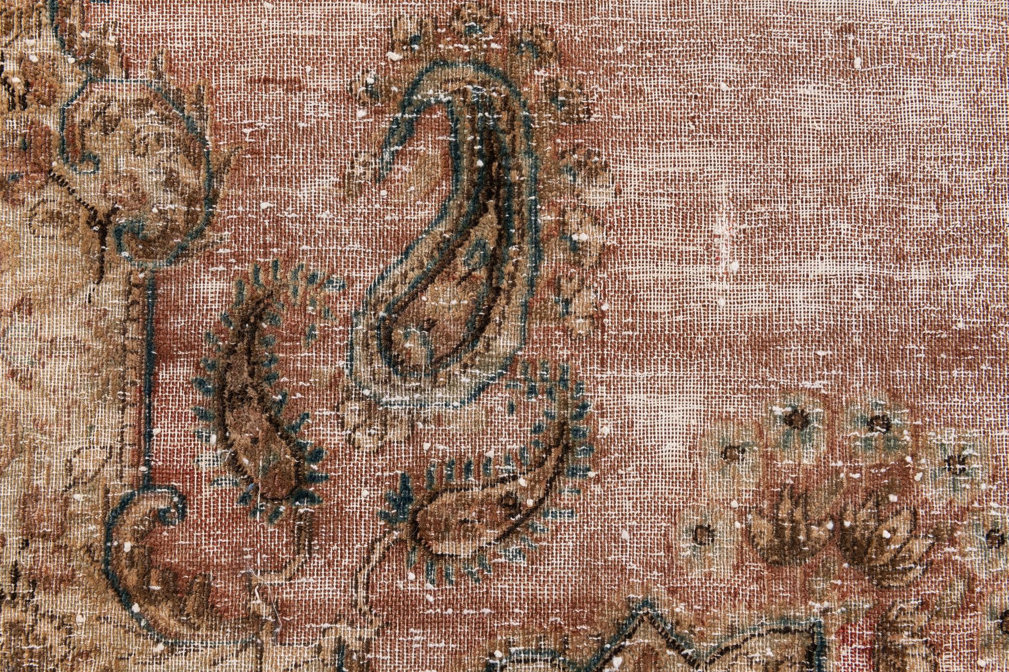 7' x 10' 10 Hand Knotted Ultra Vintage Persian Wool Rug