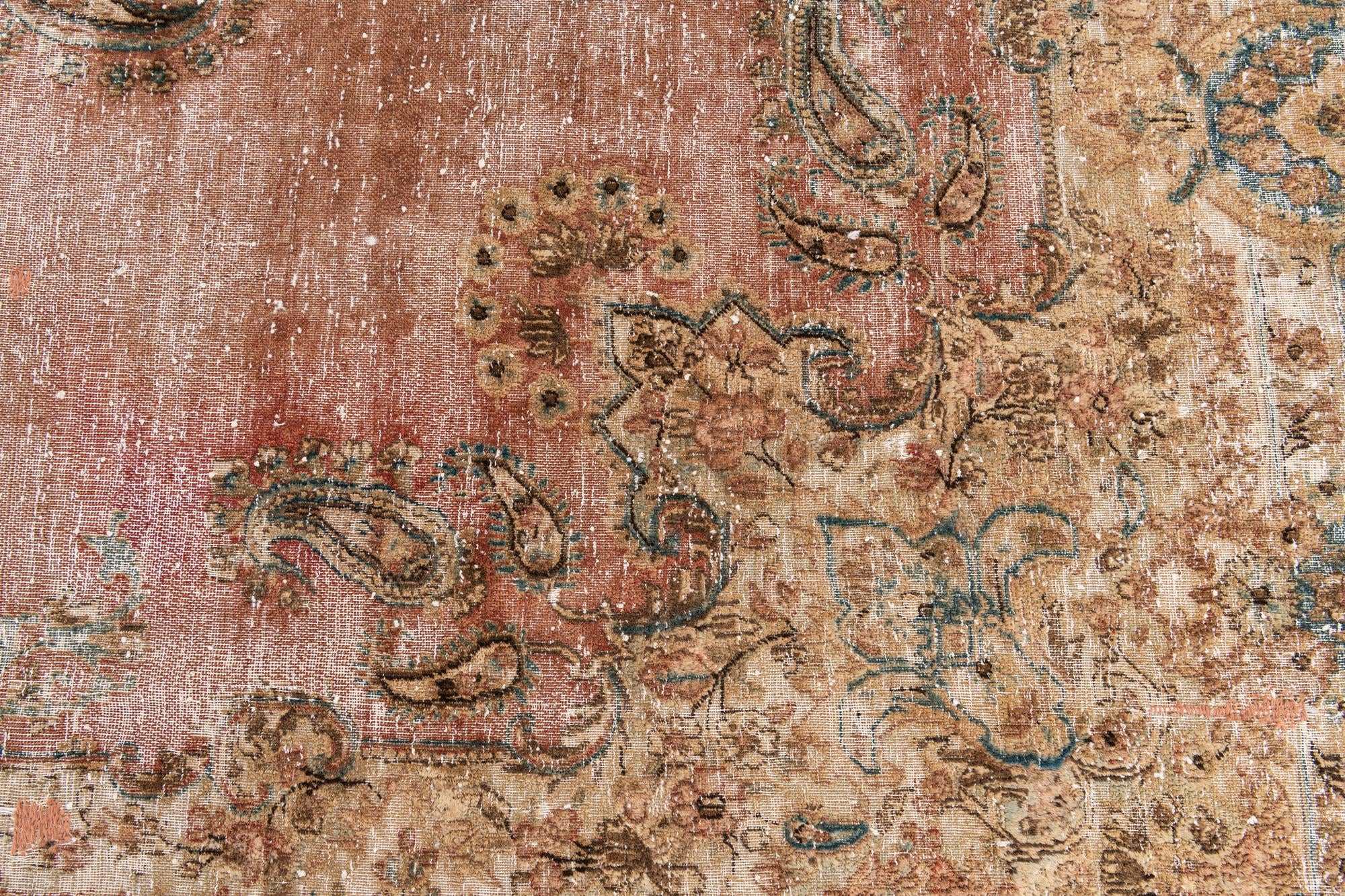 7' x 10' 10 Hand Knotted Ultra Vintage Persian Wool Rug