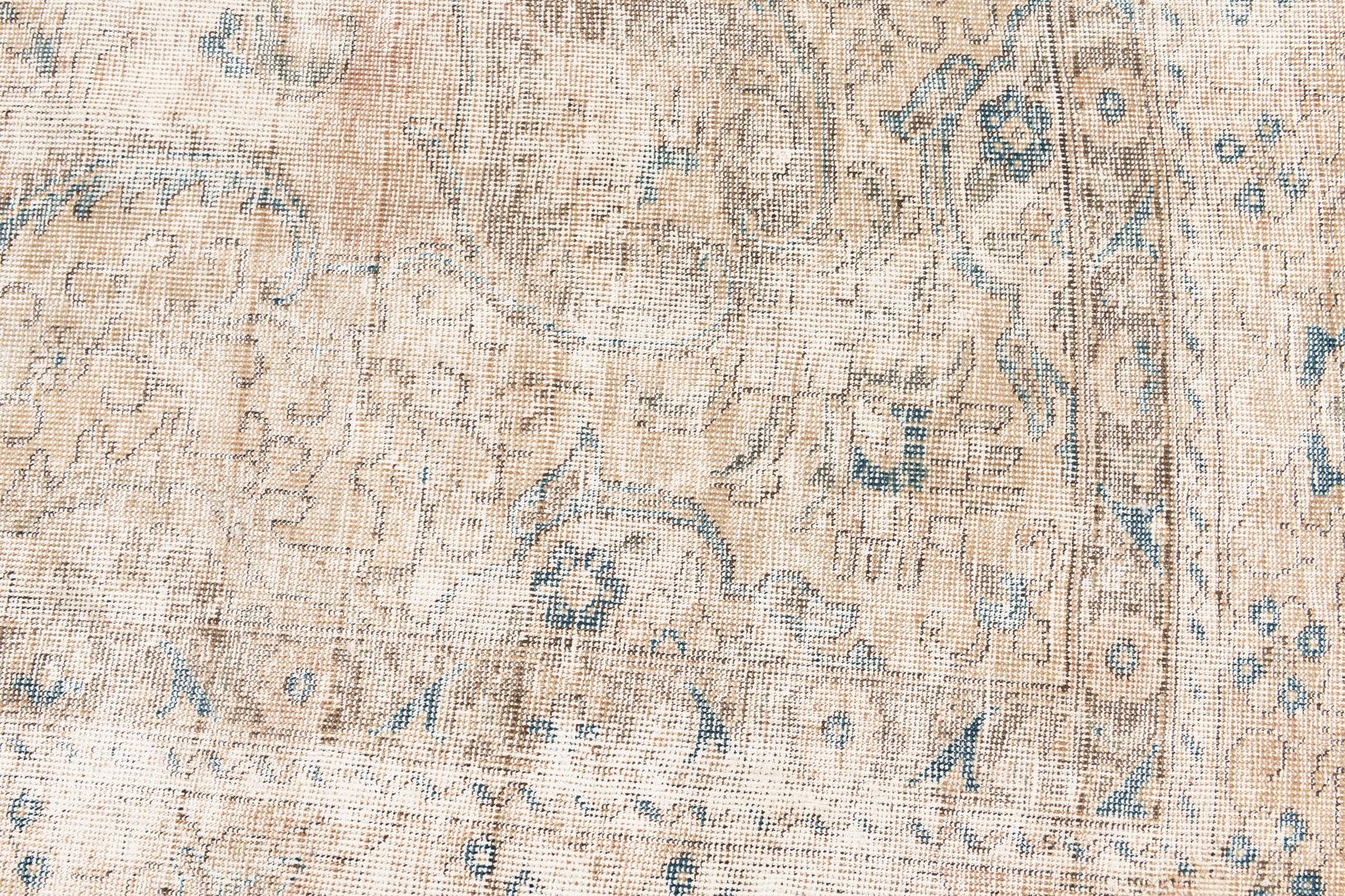 8' 6 x 10' 10 Hand Knotted Ultra Vintage Persian Wool Rug