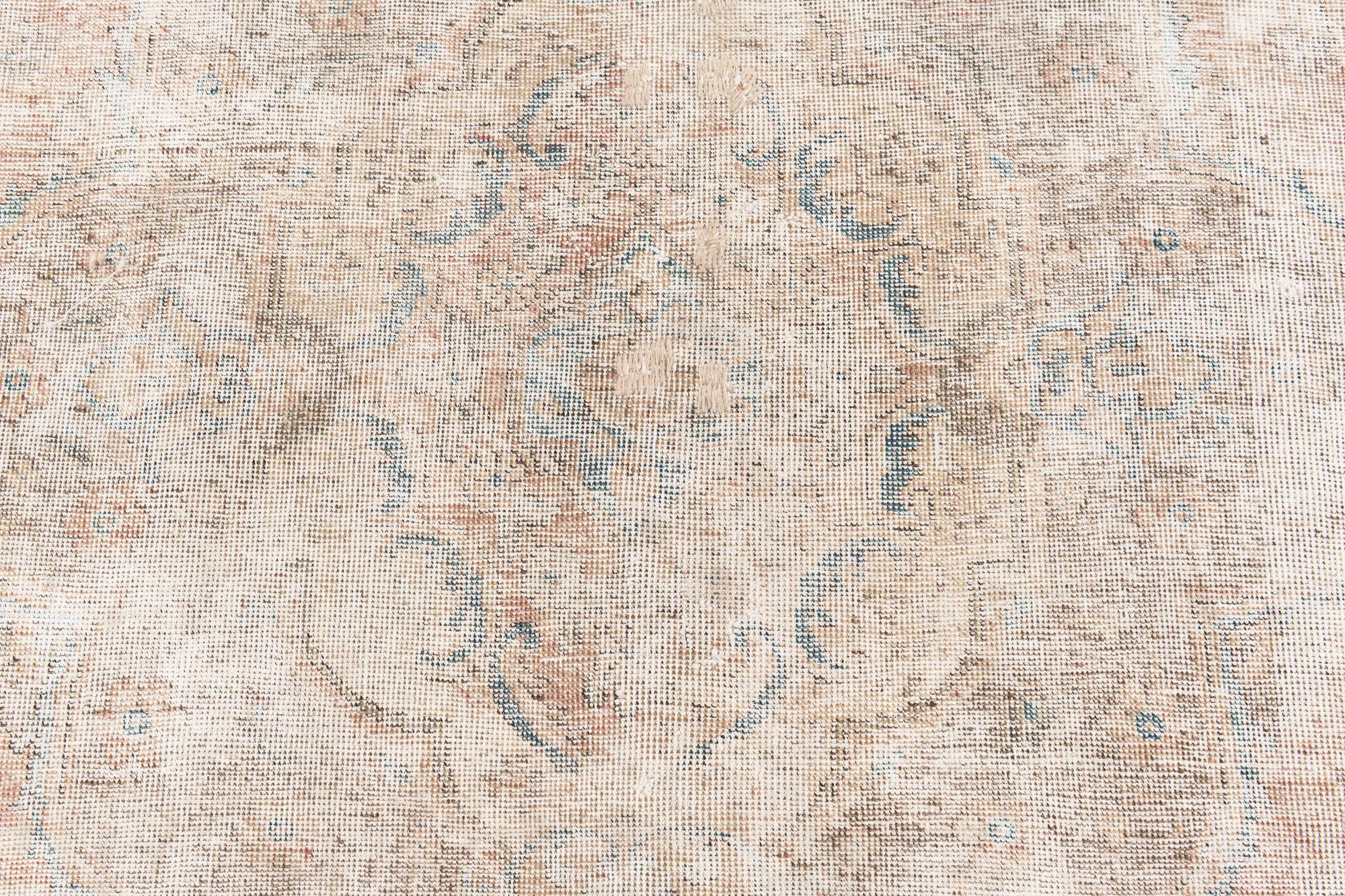 8' 6 x 10' 10 Hand Knotted Ultra Vintage Persian Wool Rug