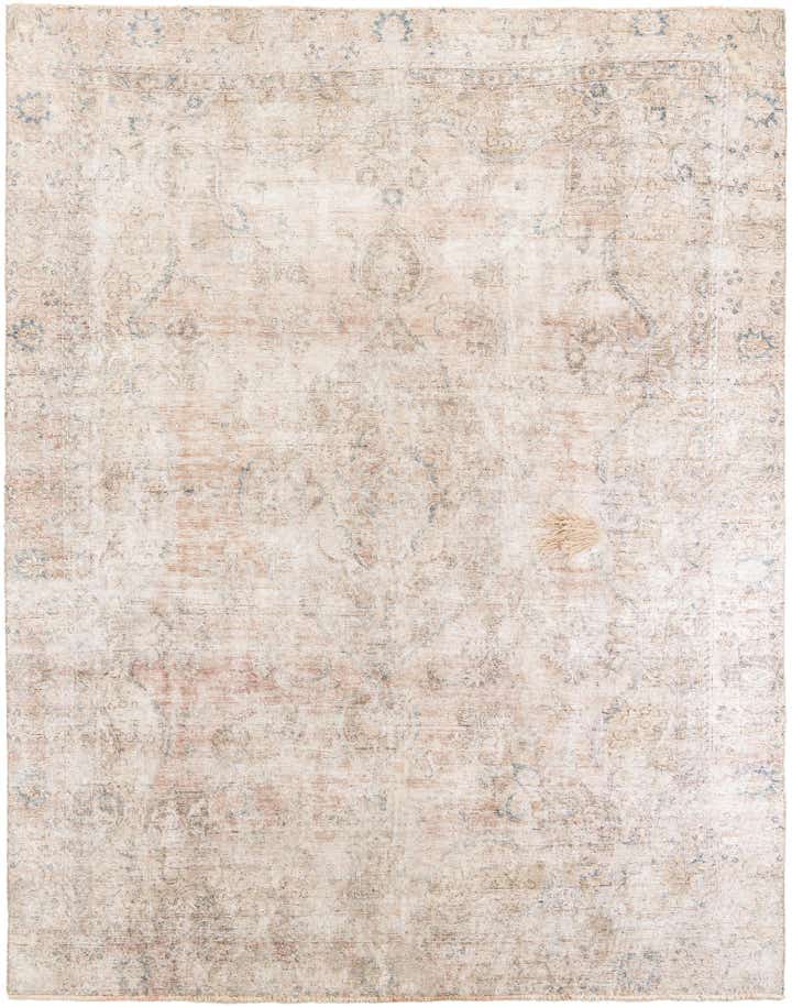 8' 6 x 10' 10 Hand Knotted Ultra Vintage Persian Wool Rug