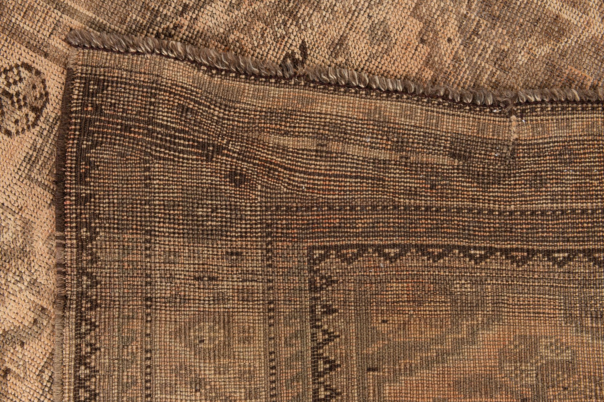 155cm x 190cm Hand Knotted Ultra Vintage Persian Wool Rug