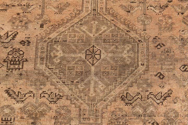 155cm x 190cm Hand Knotted Ultra Vintage Persian Wool Rug