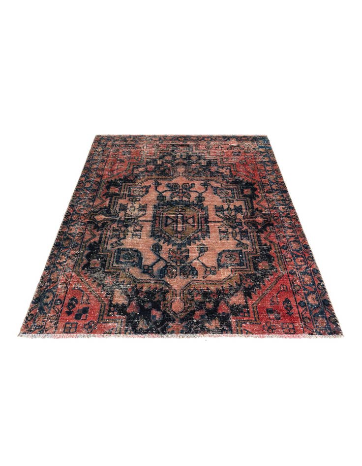 Detail image of 3' 6 x 4' 4 Hand Knotted Ultra Vintage Persian Wool Rug