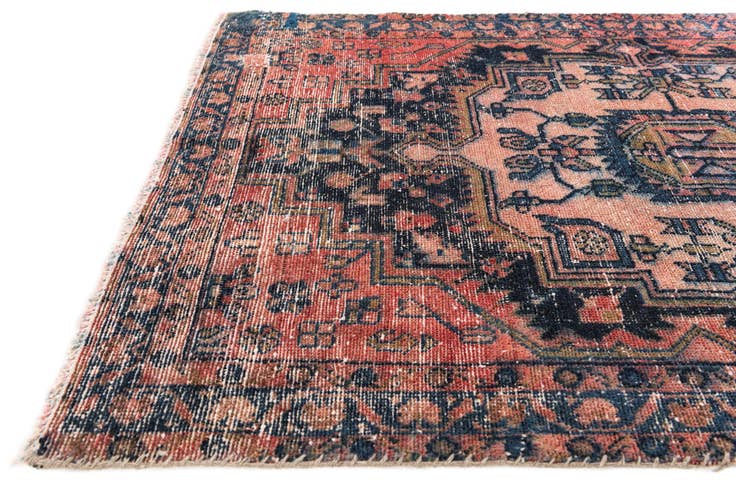 Detail image of 3' 6 x 4' 4 Hand Knotted Ultra Vintage Persian Wool Rug