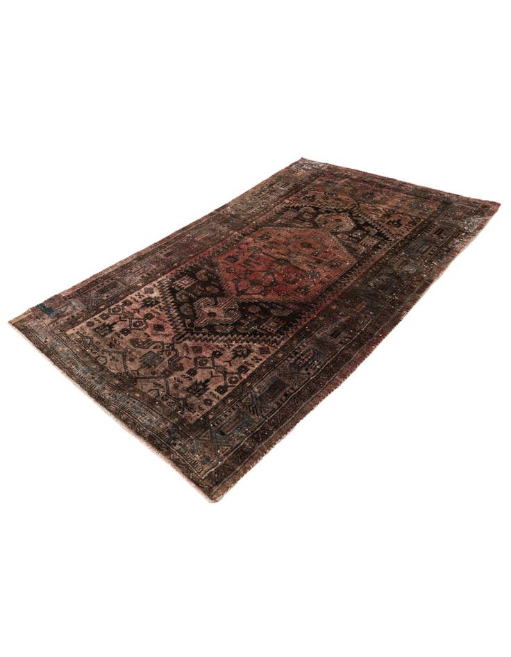 Detail image of 4' 1 x 6' 10  Hand Knotted Ultra Vintage Persian Wool Rug