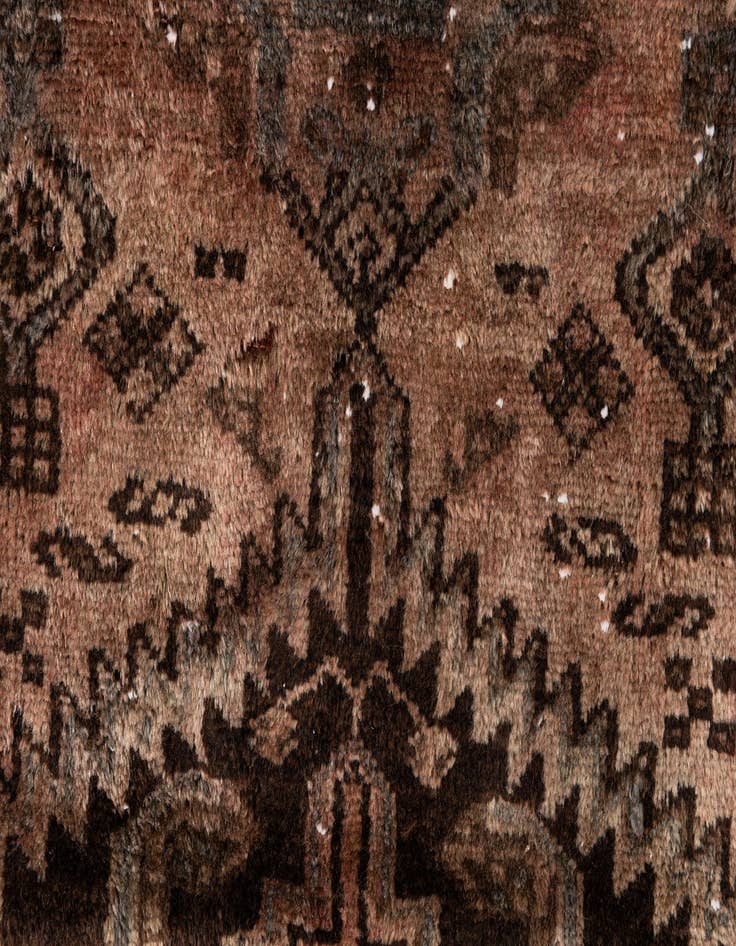 Detail image of 4' 1 x 6' 10  Hand Knotted Ultra Vintage Persian Wool Rug