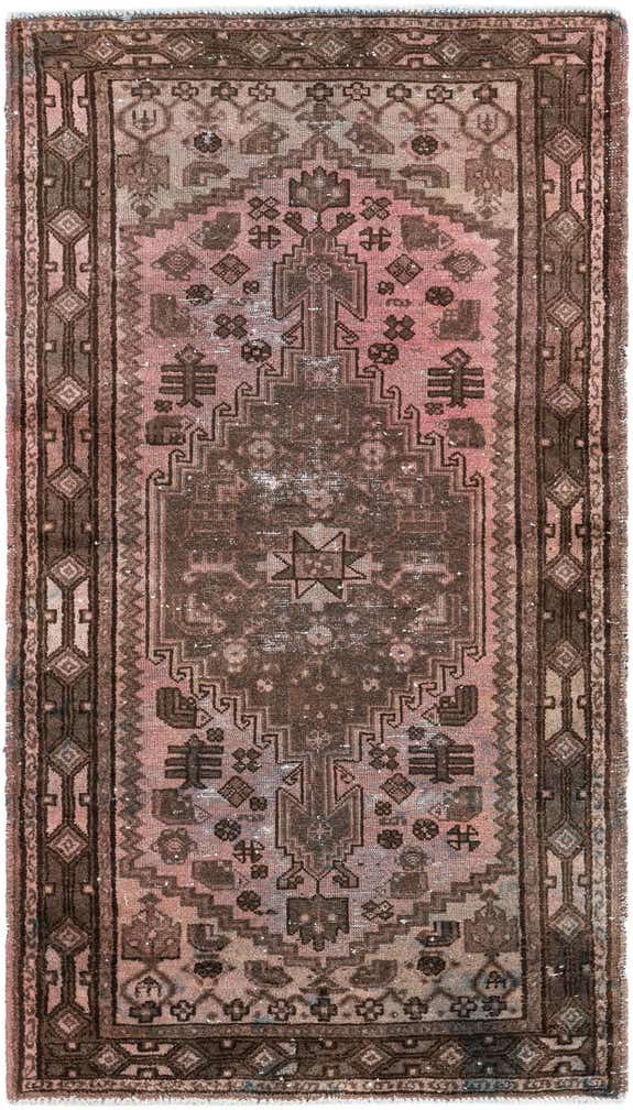 3' 5 x 6' Hand Knotted Ultra Vintage Persian Wool Rug