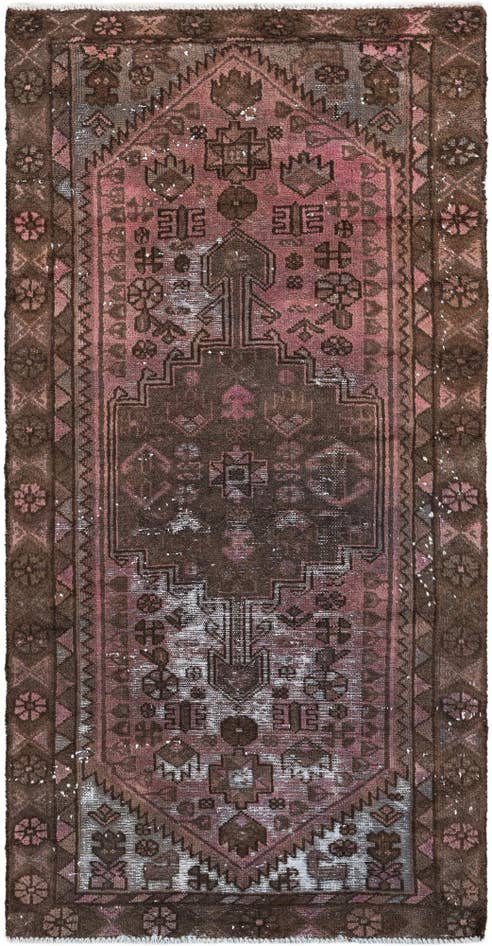 Detail image of 3' x 5' 3 Hand Knotted Ultra Vintage Persian Wool Rug