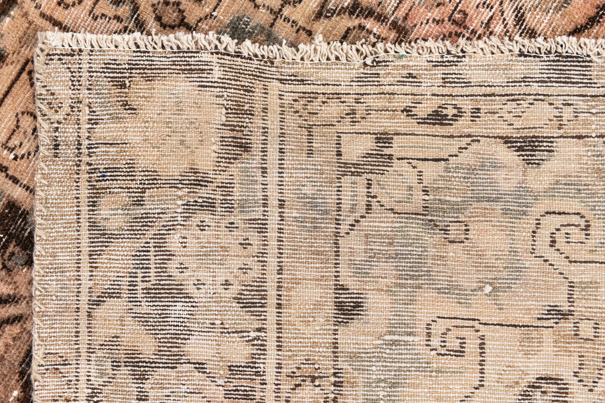 4' 9 x 7' Hand Knotted Ultra Vintage Persian Wool Rug