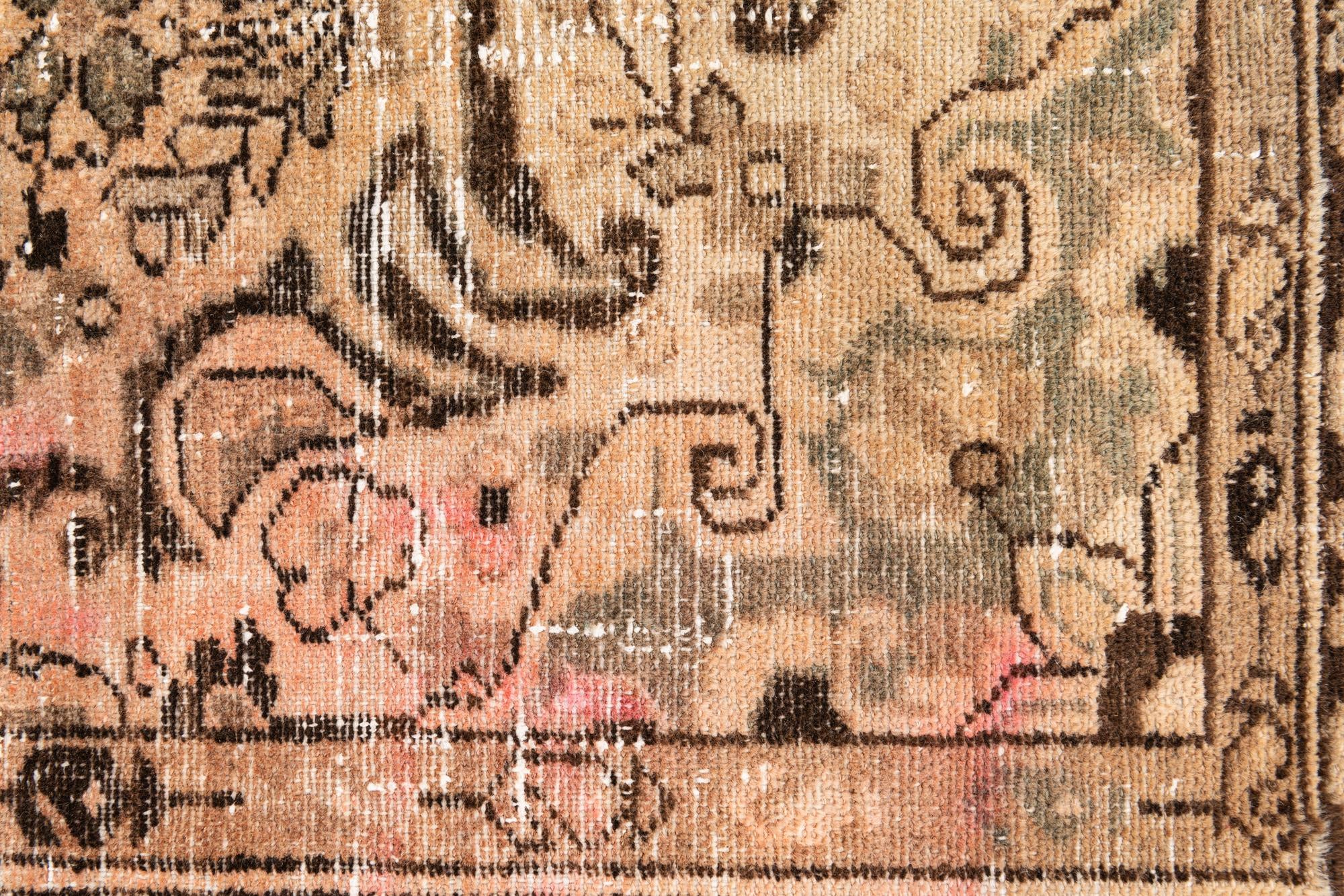 4' 9 x 7' Hand Knotted Ultra Vintage Persian Wool Rug